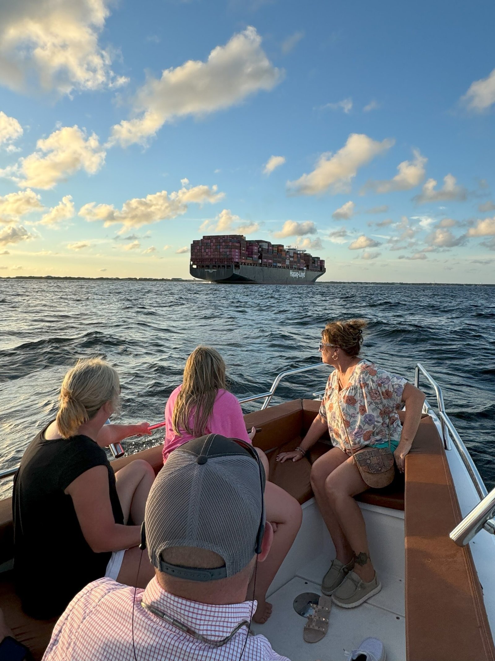 Cargo Ship entering Cape Fear Aug. 2024 9